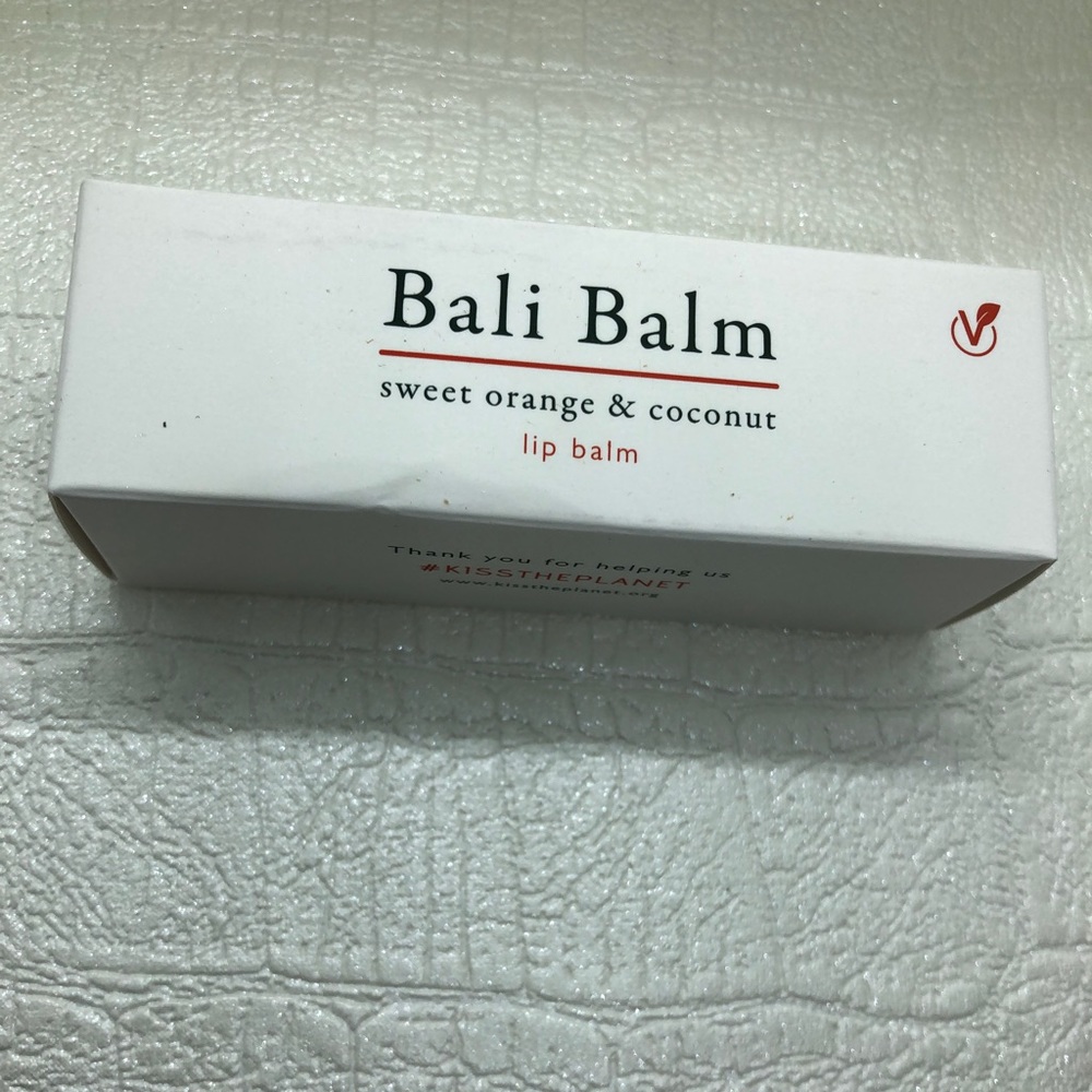 Bali Balm Sweet Orange and Coconut Lip Balm.